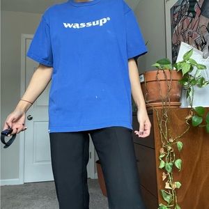 Wassup blue tee L